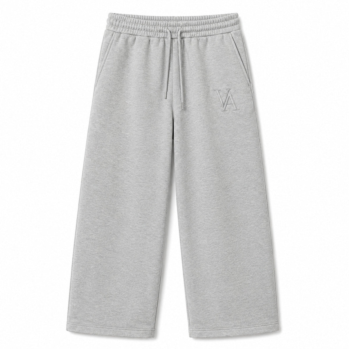 VAELO Foundation Sweatpant in Heather Grey — garment front